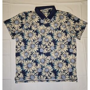 Bonobos Men's Golf Polo Shirt XL Floral Standard Fit Daisy Print Colorful NWOT